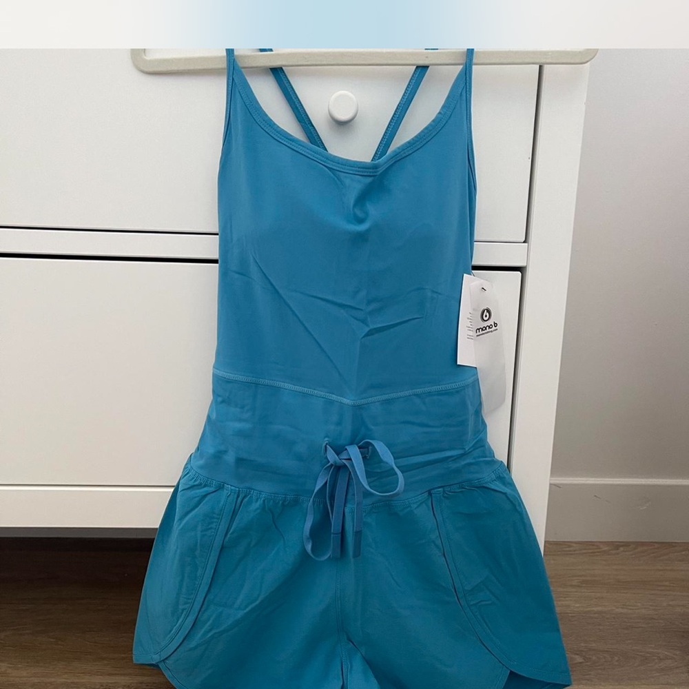 Romper gym mano color hawaian blue size s BNWT